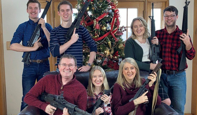 Christmas guns photo